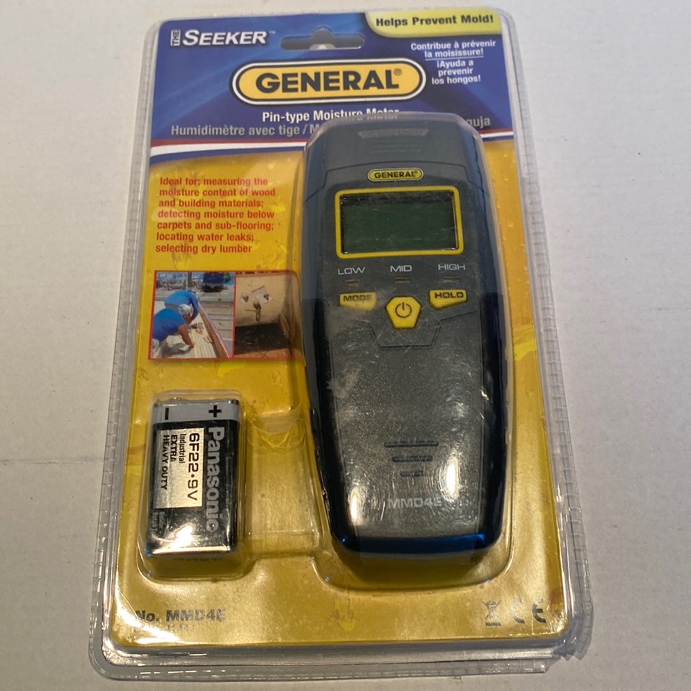 NWT General 2014 The Seeker Pin-Type Moisture Meter #MMD4E